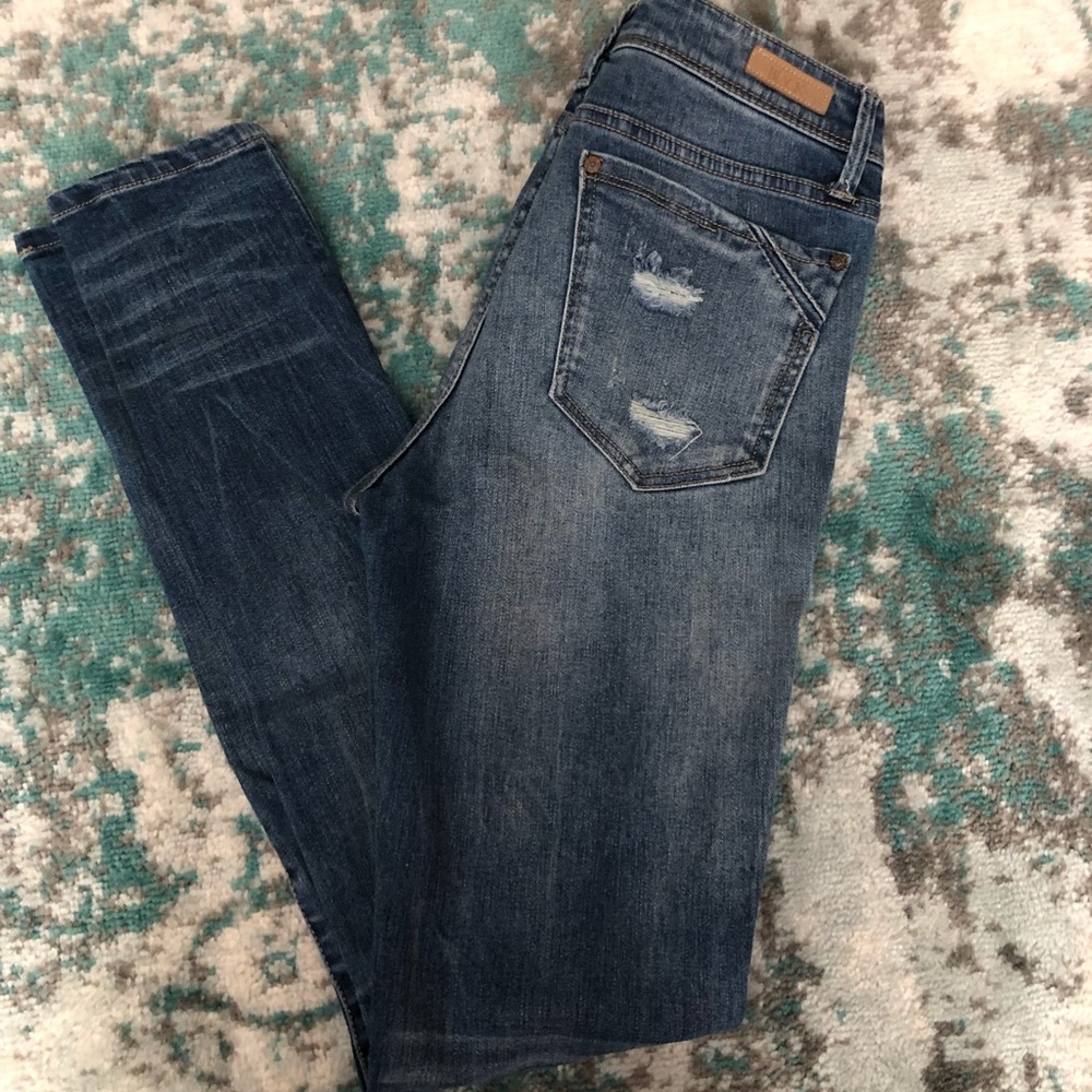 Buckle Black skinny jeans